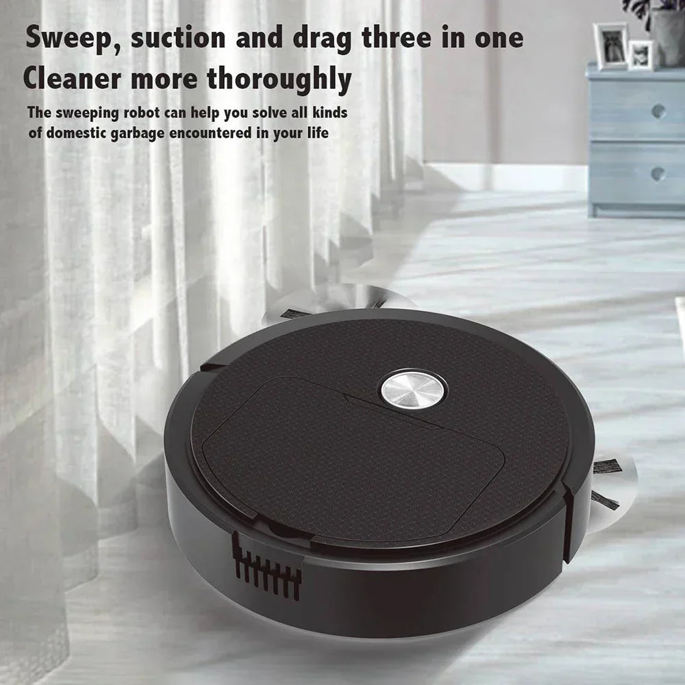 Automatic Portable Mini Home Floor Robotic Vacuum Cleaner with USB Rechargeable Function