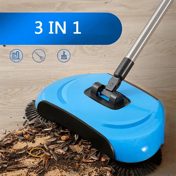 Sweep Drag All In One  - Hand Push Type Stainless Steel Household Vacuum Cleaner