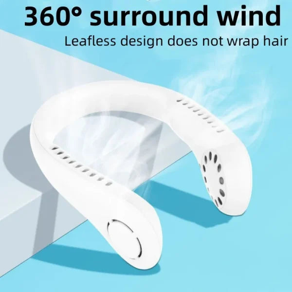 Mini Neck Portable No Bladeless Hanging Neck Rechargeable Air Cooler [FREE DELIVERY]