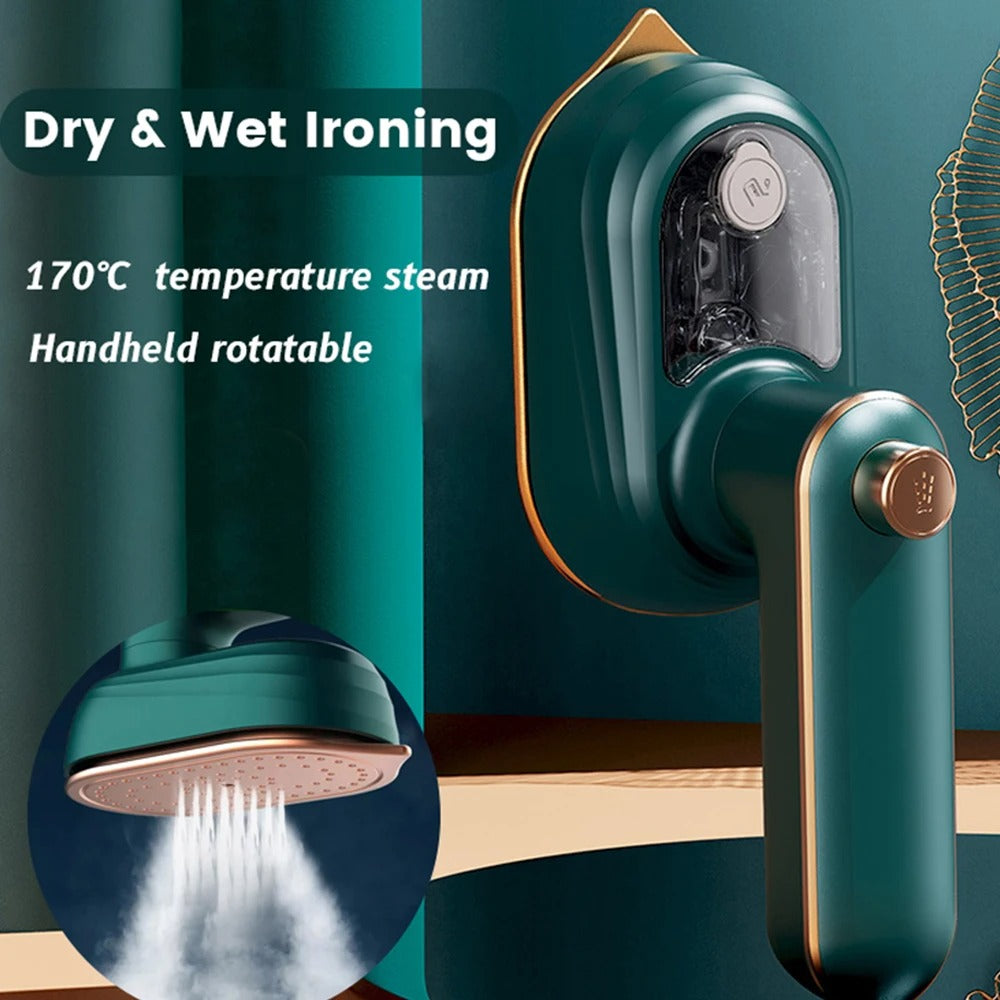 Handheld Rotatable Steam Iron – 180° Rotating Design for Quick Wrinkle Removal