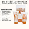 BNB Whitening Rice Organic Glow Kit | Organic Rice Facial Skin Care Kit - Deals Mall