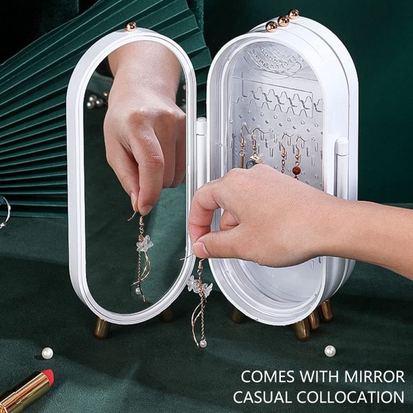 Jewellery Box Organiser With Mirror - Deals Mall