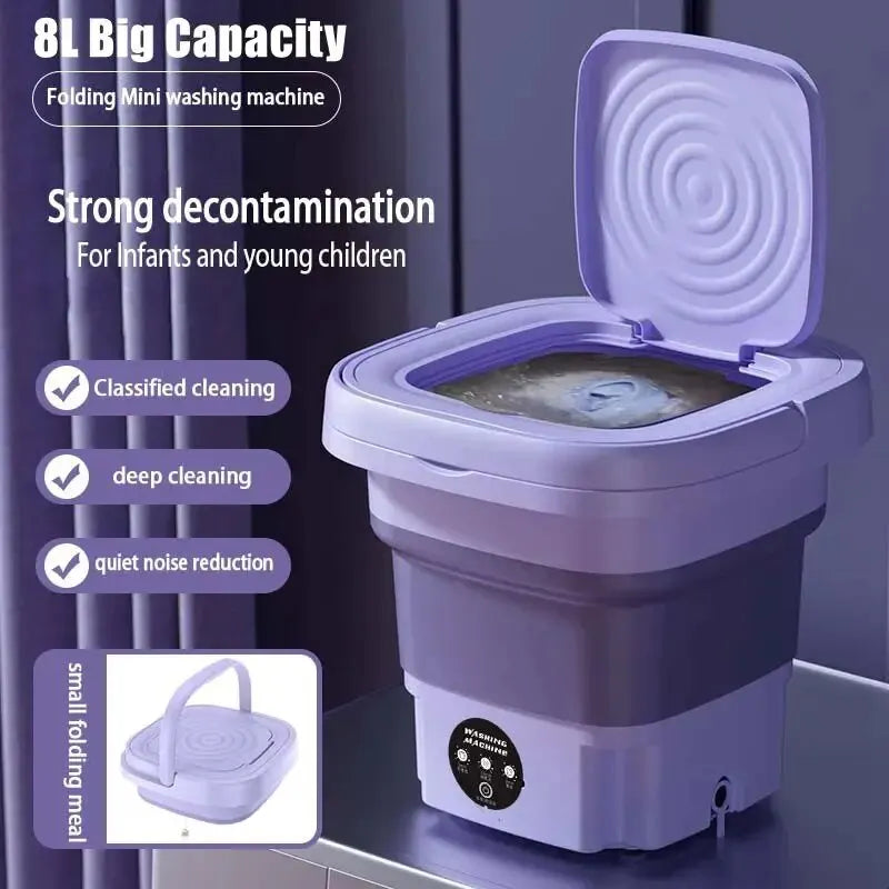 Semi-automatic Mini Folding Washing Machine