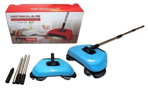 Sweep Drag All In One  - Hand Push Type Stainless Steel Household Vacuum Cleaner