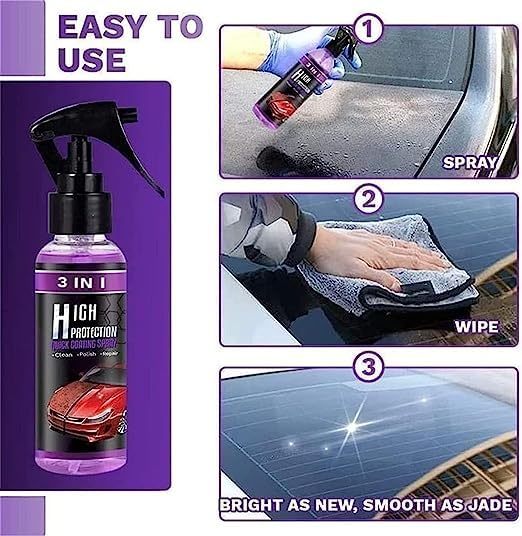 High Protection Quick Car Coat Ceramic - 3 In 1 Car Coating Spray