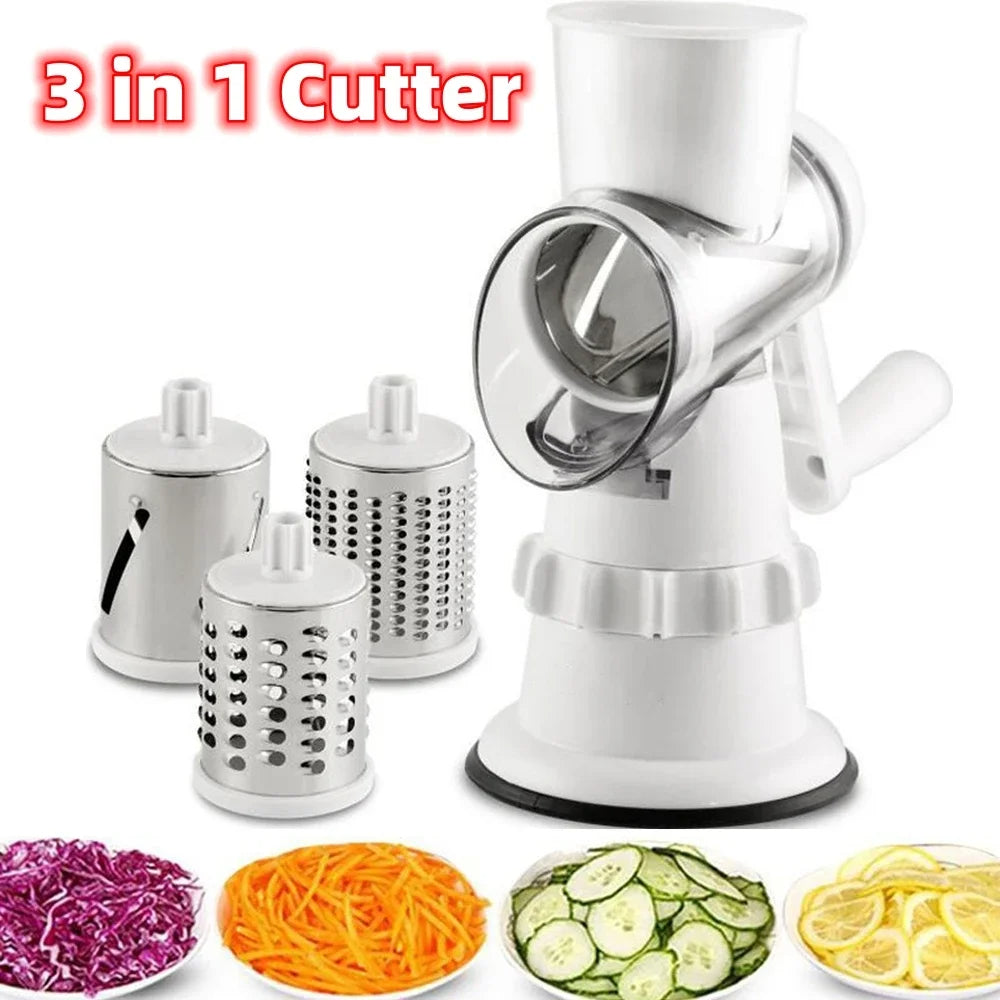 3 in 1 Rotatory Drum Grater - Kaddu Kash (Taiwan Imported)