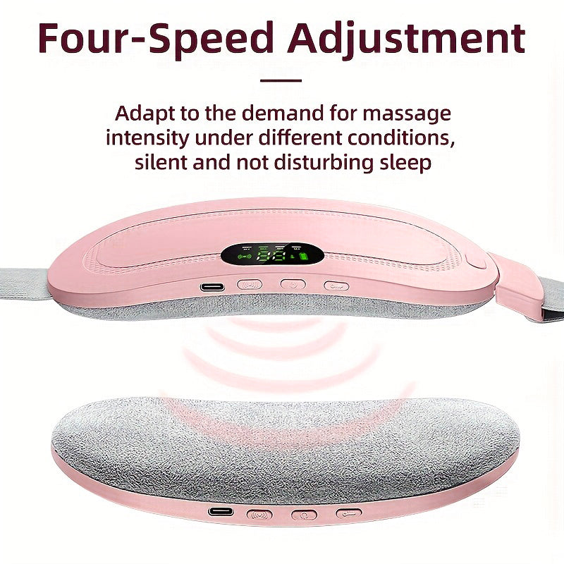 Electric Period Cramp Massager Vibrator Heating Belt For Menstrual Relief Pain