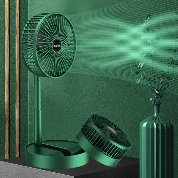 Rechargeable Fan Mini Foldable Telescopic Fan - USB Foldable Table Desk Fan